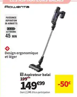 Conforama ROWENTA Aspirateur balai offre