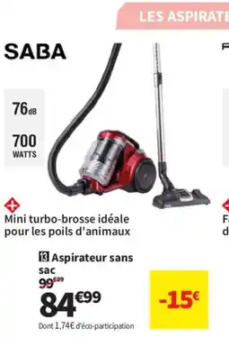 Conforama SABA Aspirateur sans sac offre