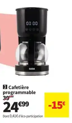 Conforama SABA Cafetière programmable offre