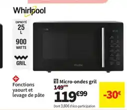 Conforama WHIRLPOOL Micro-ondes gril offre