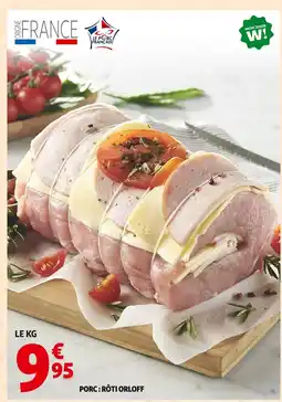Auchan Porc: rôti orloff offre