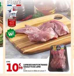 Auchan Lapin des hauts de france gigolette de lapin offre