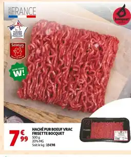 Auchan Haché pur boeuf vrac frisette bocquet offre
