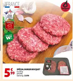 Auchan Spécial burger bocquet offre