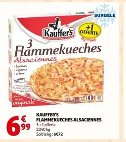 Auchan KAUFFER'S Flammekueches alsaciennes offre