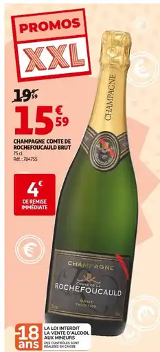 Auchan Champagne comte de rochefoucauld brut offre