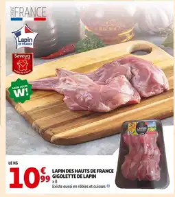 Auchan Gigolettes de lapin des hauts de france offre