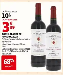 Auchan Aop lalande de pomerol 2023 offre