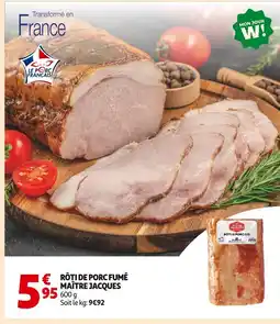 Auchan Maître jacques rôti de porc fumé offre