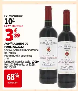 Auchan Aop lalande de pomerol 2023 offre