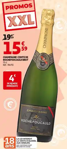 Auchan Comte de la rochefoucauld champagne brut offre