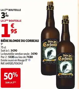 Auchan Bière du corbeau bière blonde du corbeau offre