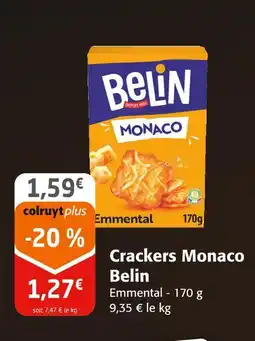 Colruyt Belin crackers monaco offre