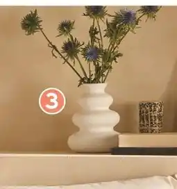 Intermarché Atmosphera vase ceramique sable blanc offre