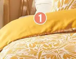 Intermarché Domedia parure housse de couette + 2 taies d'oreillers feuillages offre