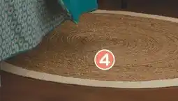 Intermarché Atmosphera tapis jute bord blanc offre