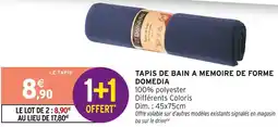 Intermarché Domedia tapis de bain à mémoire de forme offre