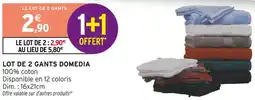 Intermarché Domedia lot de 2 gants offre