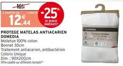 Intermarché Domedia protège matelas antiacarien offre