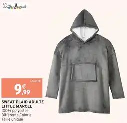 Intermarché Little marcel sweat plaid adulte offre
