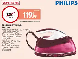 Intermarché Philips centrale vapeur offre