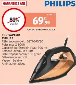 Intermarché Philips fer vapeur offre