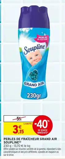 Intermarché Soupline perles de fraîcheur grand air offre