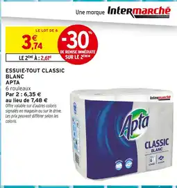 Intermarché Apta essuie-tout classic blanc offre