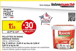 Intermarché Monique ranou rillettes du mans offre