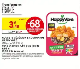 Intermarché Happyvore nuggets végétaux & gourmands offre