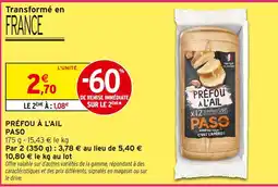 Intermarché Paso préfou à l'ail offre