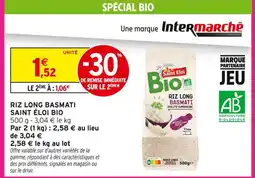 Intermarché Saint éloi riz long basmati bio offre