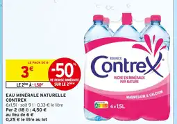 Intermarché Contrex eau minérale naturelle offre