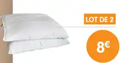 b&m Lot de 2 oreillers offre
