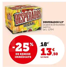 Super U Desperados 5,9° offre