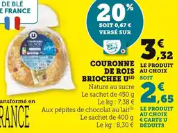 Super U U couronne de rois briochée offre