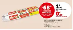 Super U Herta pâte à tarte en or offre