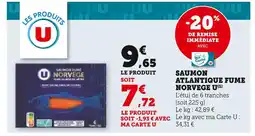 Super U U saumon atlantique fumé norvège offre