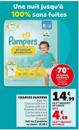 Super U Changes pampers offre