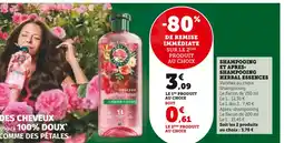 Super U Herbal essences shampooing offre