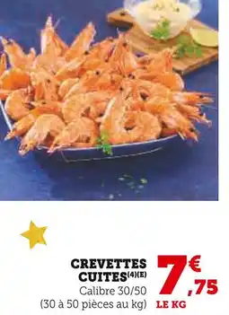 Super U Crevettes cuites offre