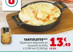 Super U U tartiflette offre