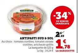 Super U Sud & sol antipasti offre