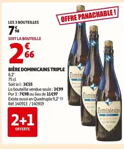 Auchan DOMINICAINS TRIPLE Bière offre