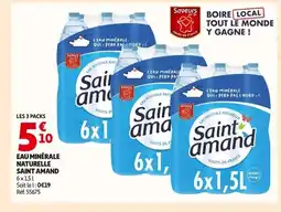 Auchan SANT AMAND Eau minérale naturelle offre