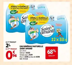 Auchan SAINT AMAND Eau minérale naturelle offre