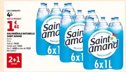 Auchan SAINT AMAND Eau minérale naturelle offre