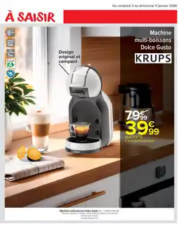 Carrefour Market KRUPS Machine multi-boissons Dolce Gusto offre