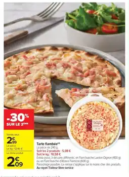Carrefour Market Tarte flambée offre
