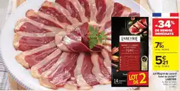 Carrefour Market LABEYRIE Lot Magret de canard fumé ou séché offre